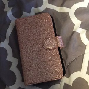 Pink sparkly phone case